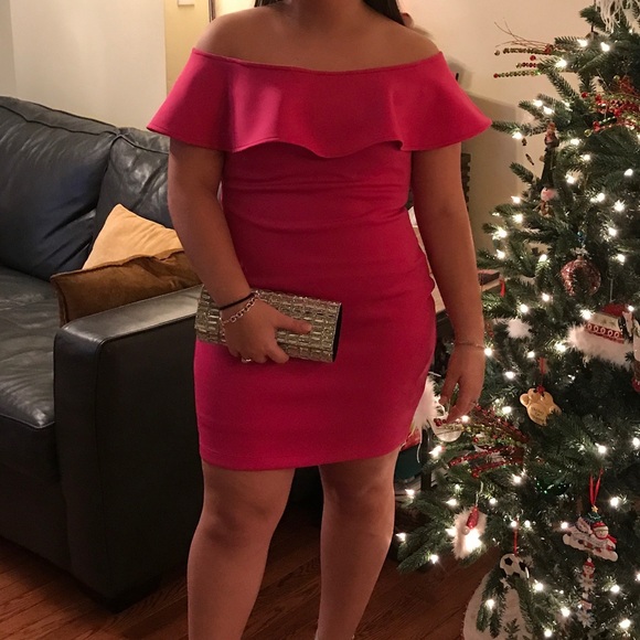 pink bodycon dress - Picture 1 of 5